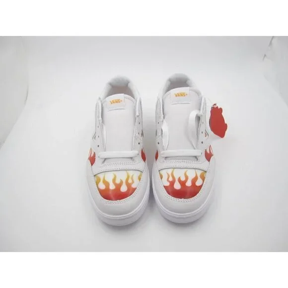 New Vans Old Skool RedFlame Classic Skate Shoe Sz 10.5US (Z62)